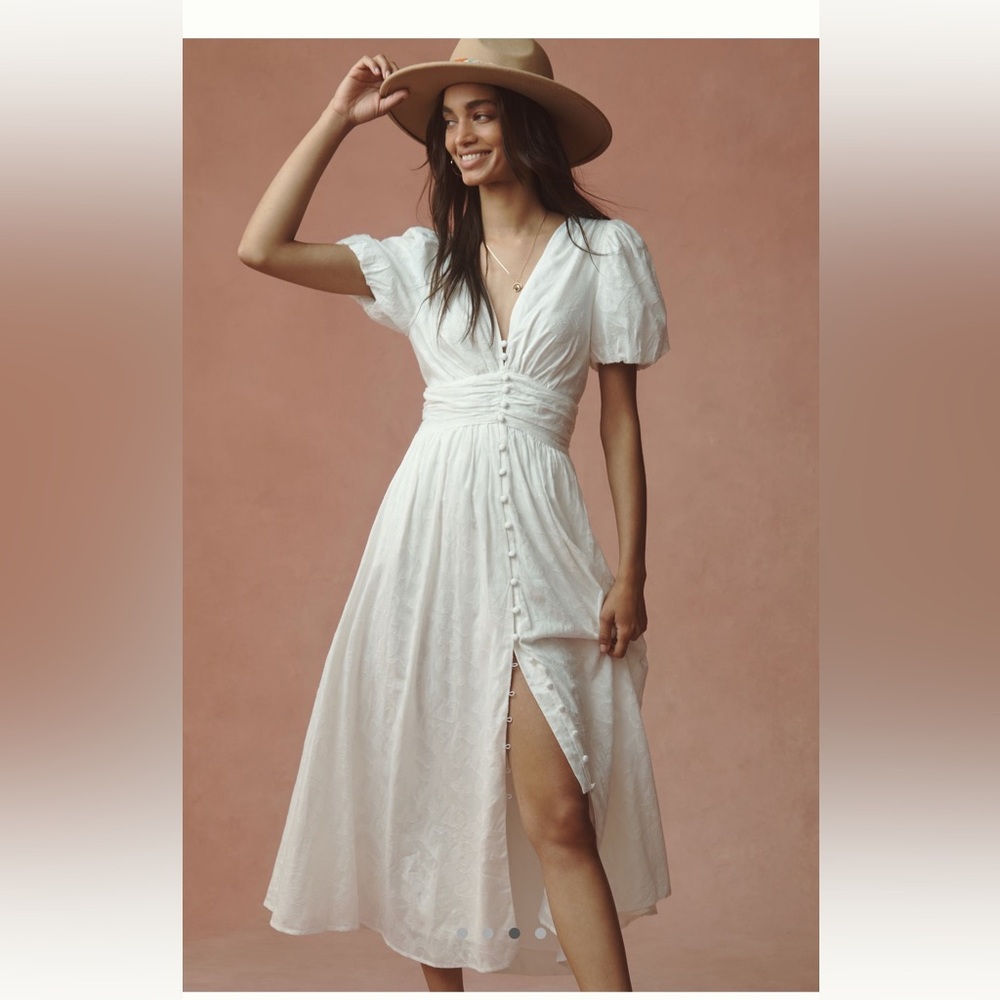 Anthropologie the katerina button-front dress size 2